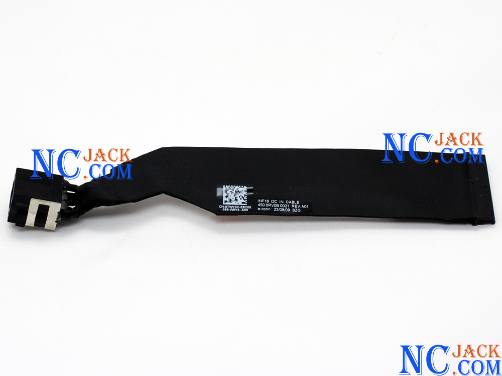 (image for) Dell TWY0C 0TWY0C 450.0RV0B.0011 450.0RV0B.0021 Power Jack DC IN Cable Charging Connector Port DC-IN Assembly