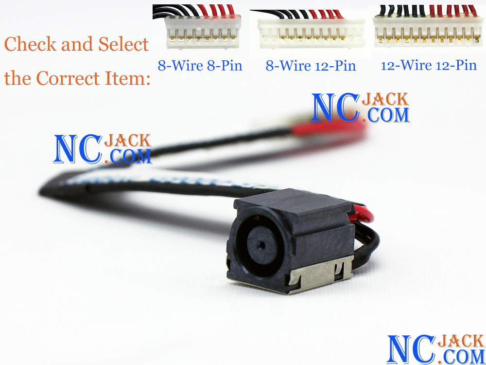 (image for) Power Jack DC IN Cable for MSI GL75 9SC 9SCK 9SD 9SDK 9SE 9SEK 9SFK 9SGK Charging Port Connector DC-IN Assembly