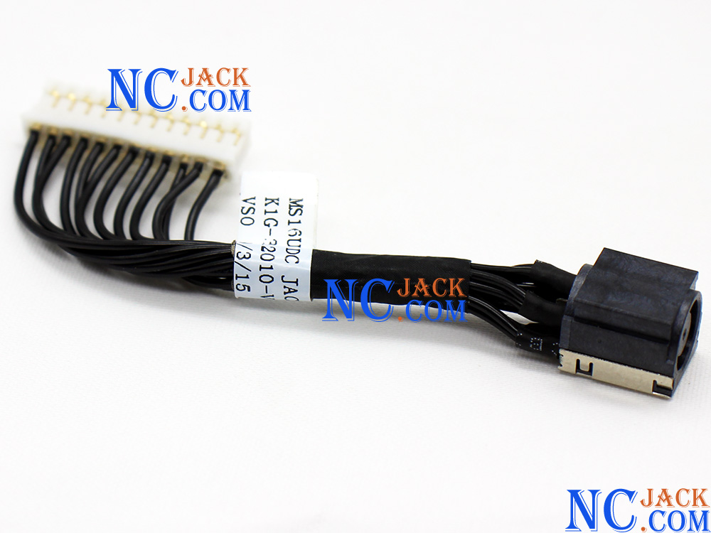 (image for) MSI K1G-3012010-H39 K1G3012010V03 MS16U1 K1G-3012010-V03 DC IN Cable Power Jack Charging Connector Port DC-IN Assembly