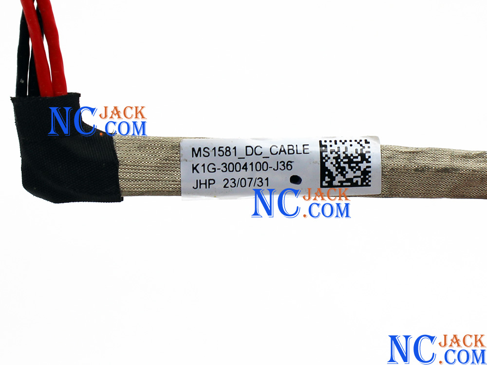 (image for) MSI MS1581 K1G-3004100-J36 DC IN Cable Power Jack Charging Connector Port DC-IN Assembly